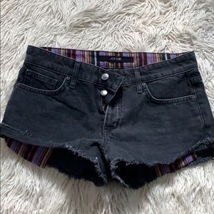 Joes Black denim shorts